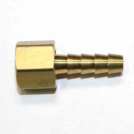 Brass Hose Fitting, Connector, 1/4 Inch Swivel Barb X 5/16 Inch Female NPT End - 2 Piece